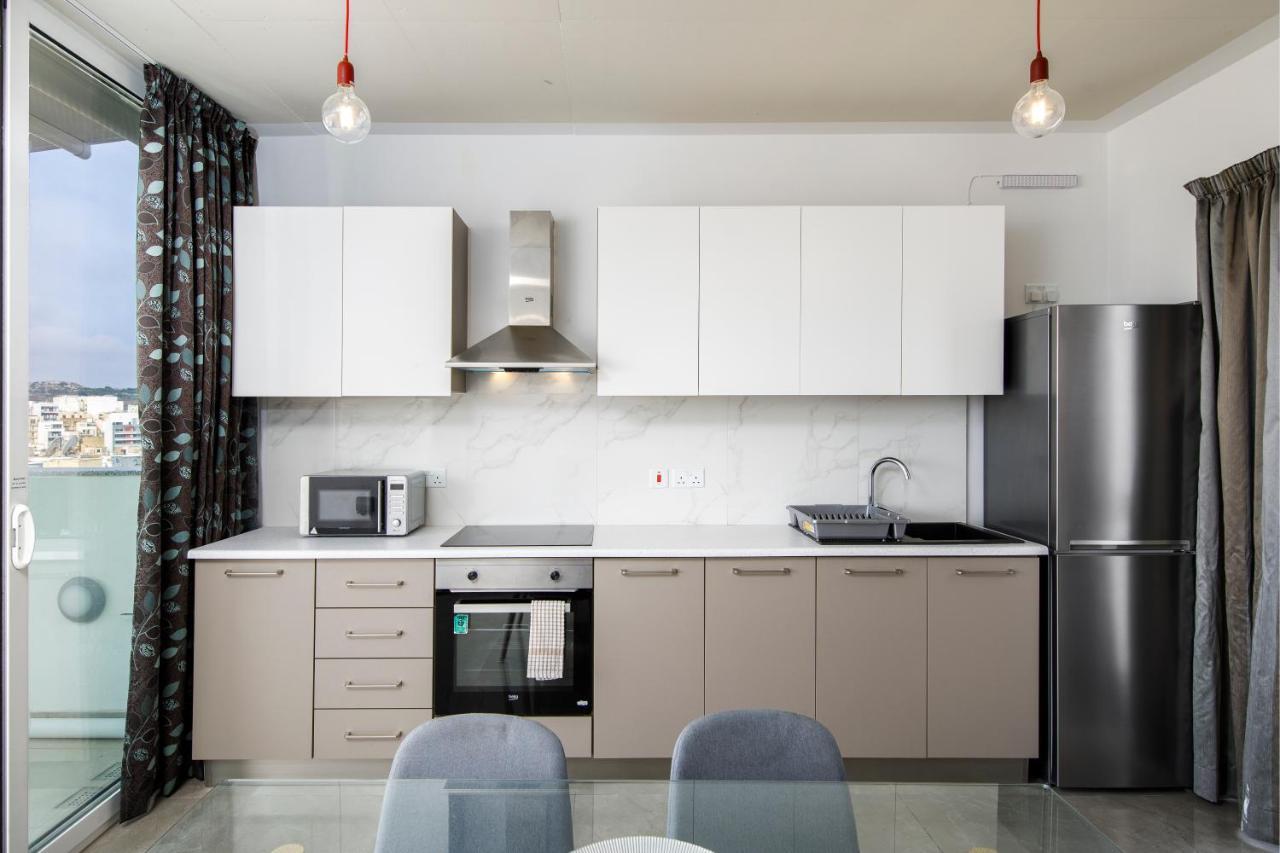 Hilltop Apartments - Stylish Comfort Living Close To The Sea, Bugibba 圣保罗湾城 外观 照片