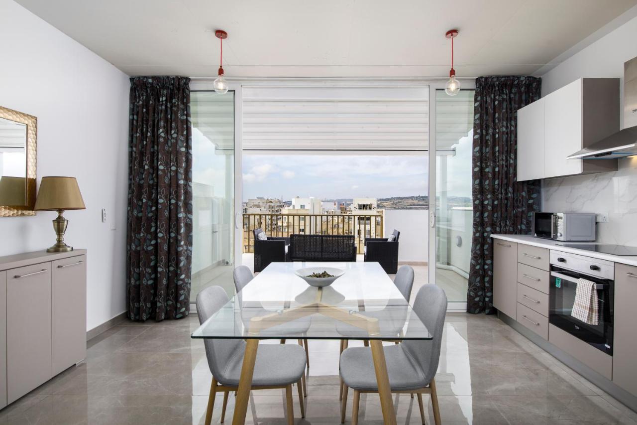 Hilltop Apartments - Stylish Comfort Living Close To The Sea, Bugibba 圣保罗湾城 外观 照片